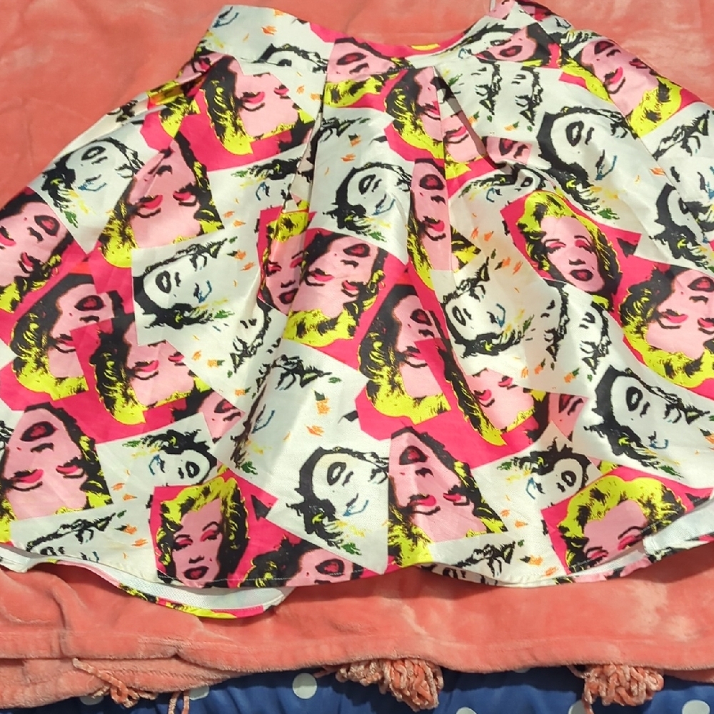 Marilyn Monroe Vintage Pleated Skirt
